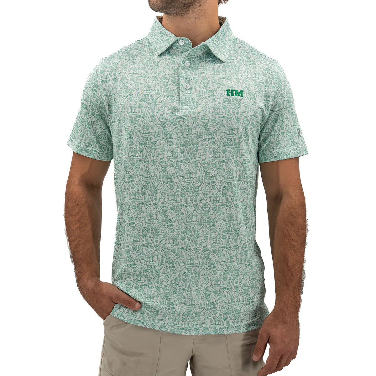 performance polo, field & feather | hurricane marsh