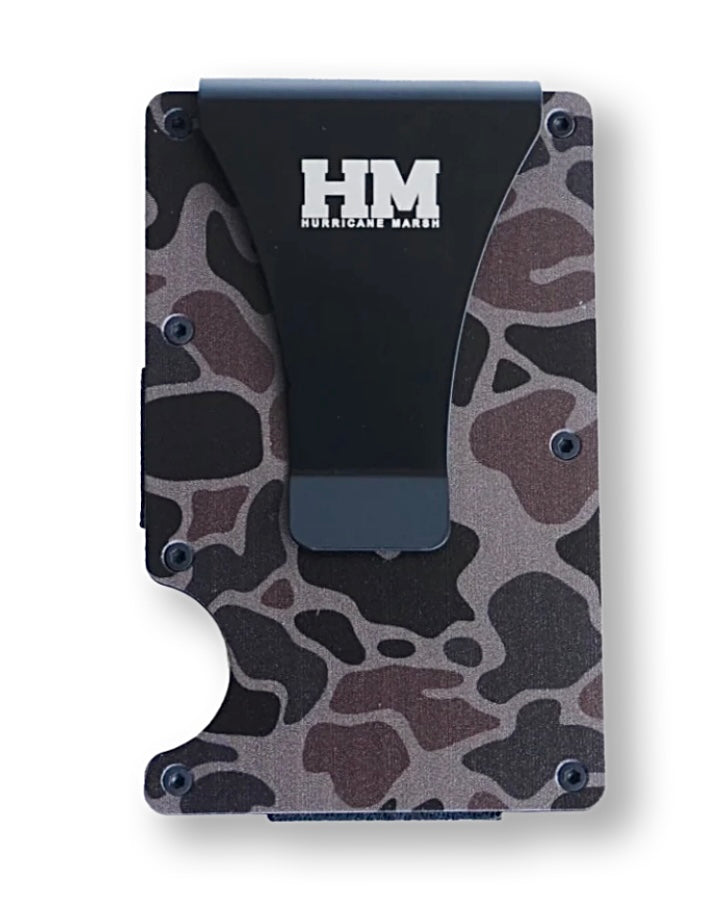 money clip wallet, river camo | hurricane marsh