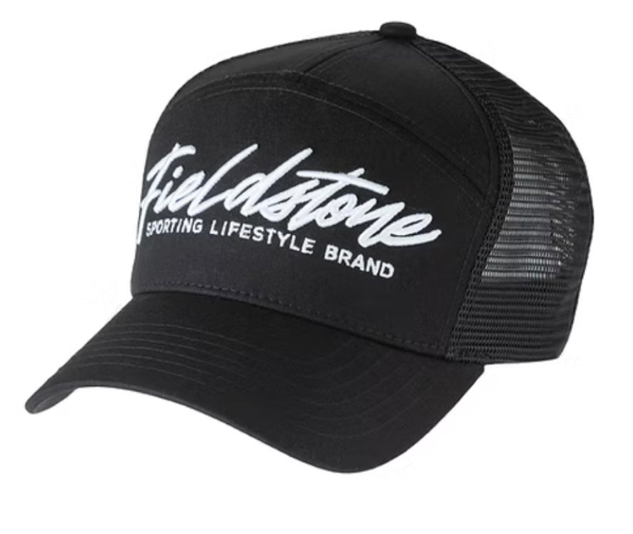 fieldstone 3d script logo hat, black
