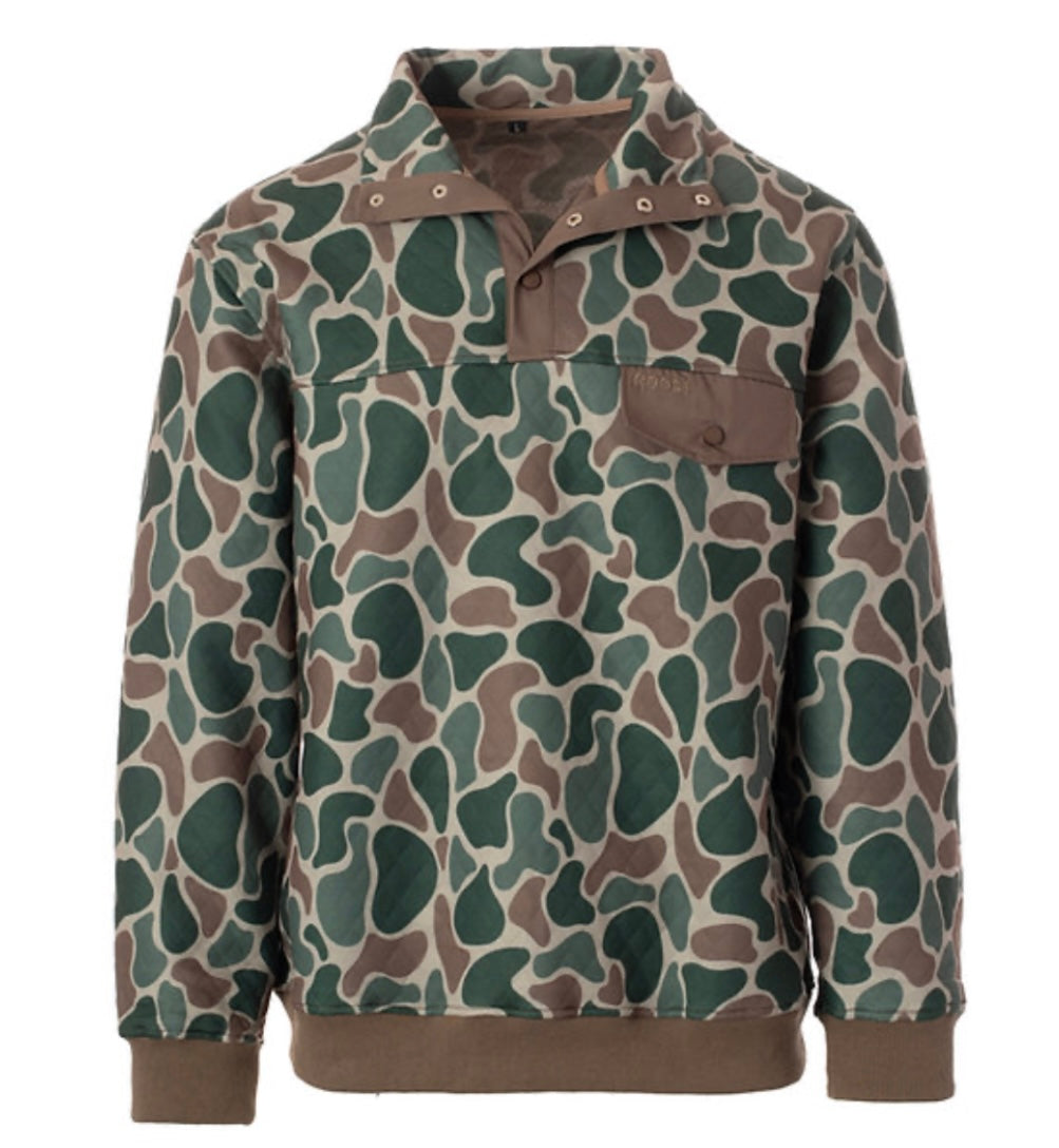 roost quilted pullover