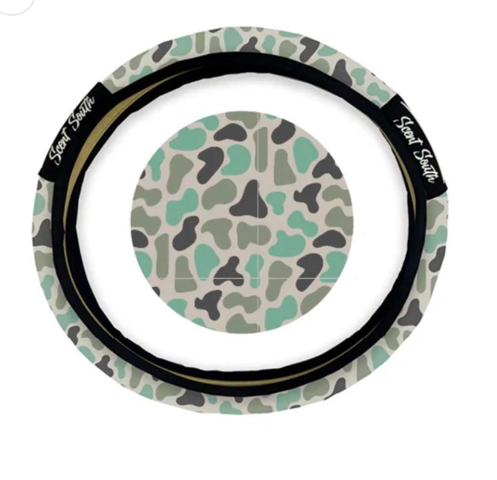 marsh camo steering wheel cover