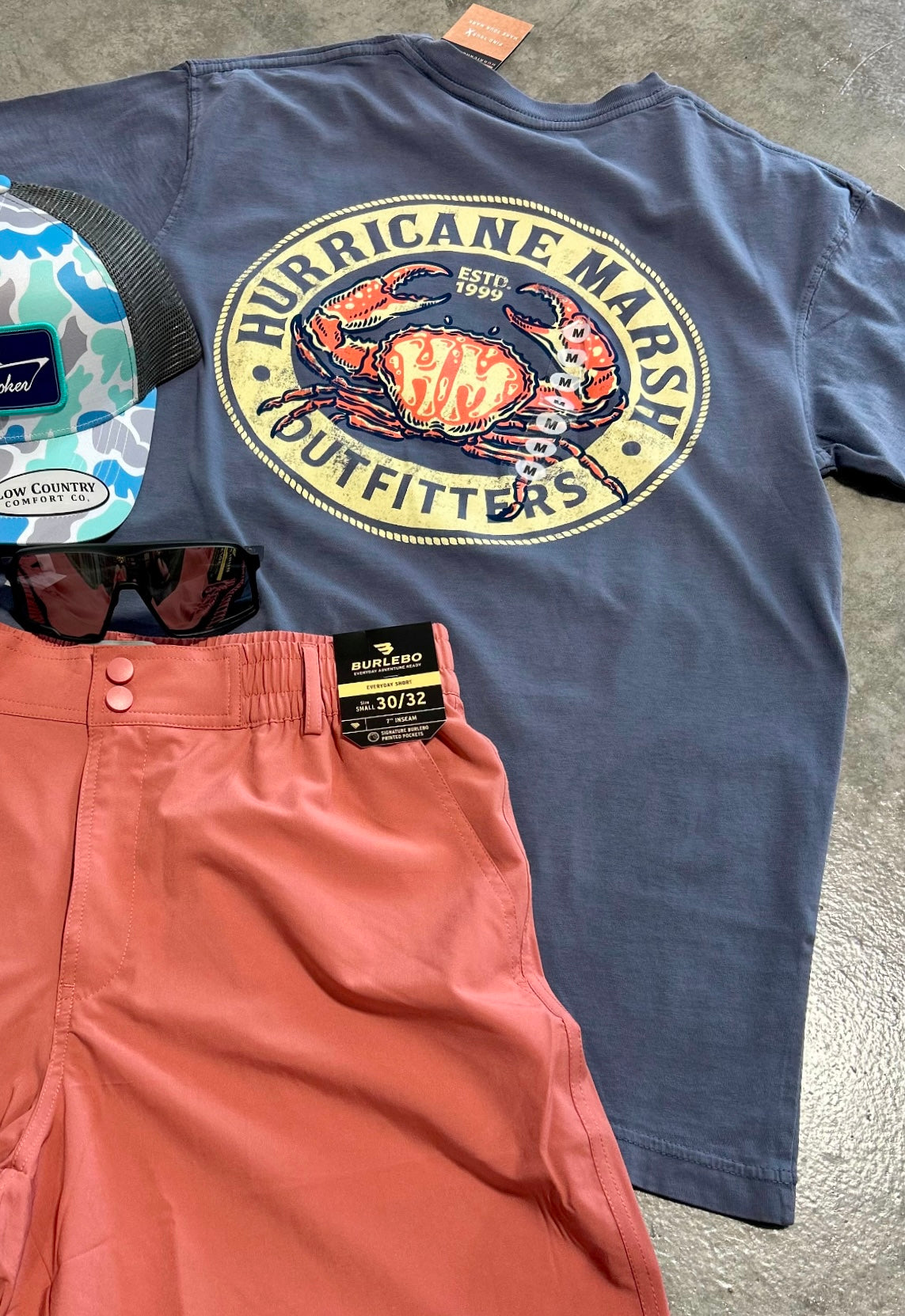 the coastal crab tee | hurricane marsh