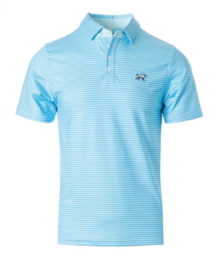 signature polo, baby blue | fieldstone