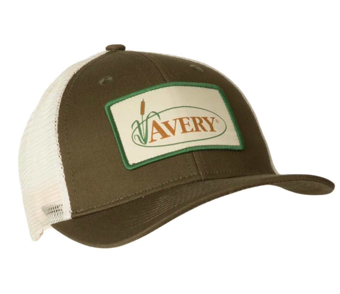 avery signature patch trucker cap