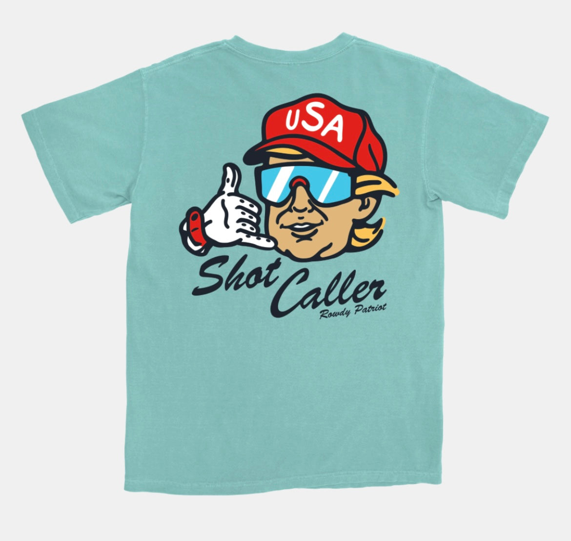 shot caller, chalky mint | knotted pine