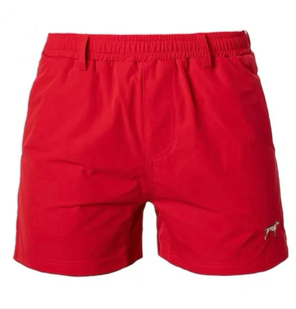 rambler shorts, red | fieldstone
