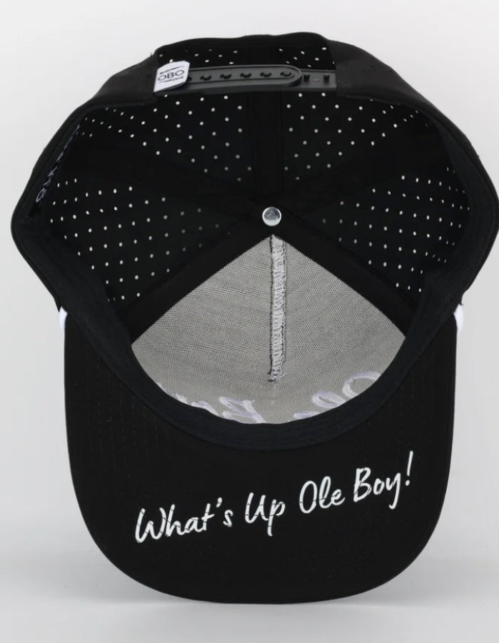 ole boy black performance golf hat