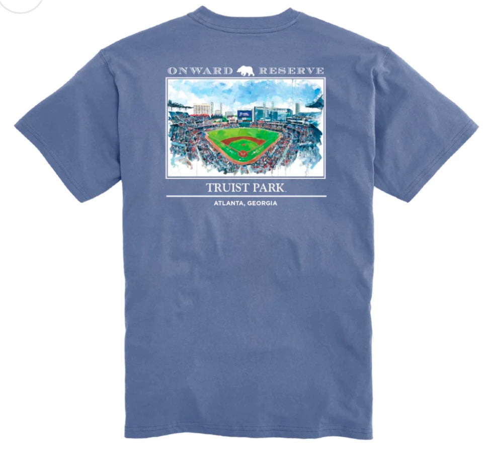 lewis truist park tee, washed blue | onward reserve