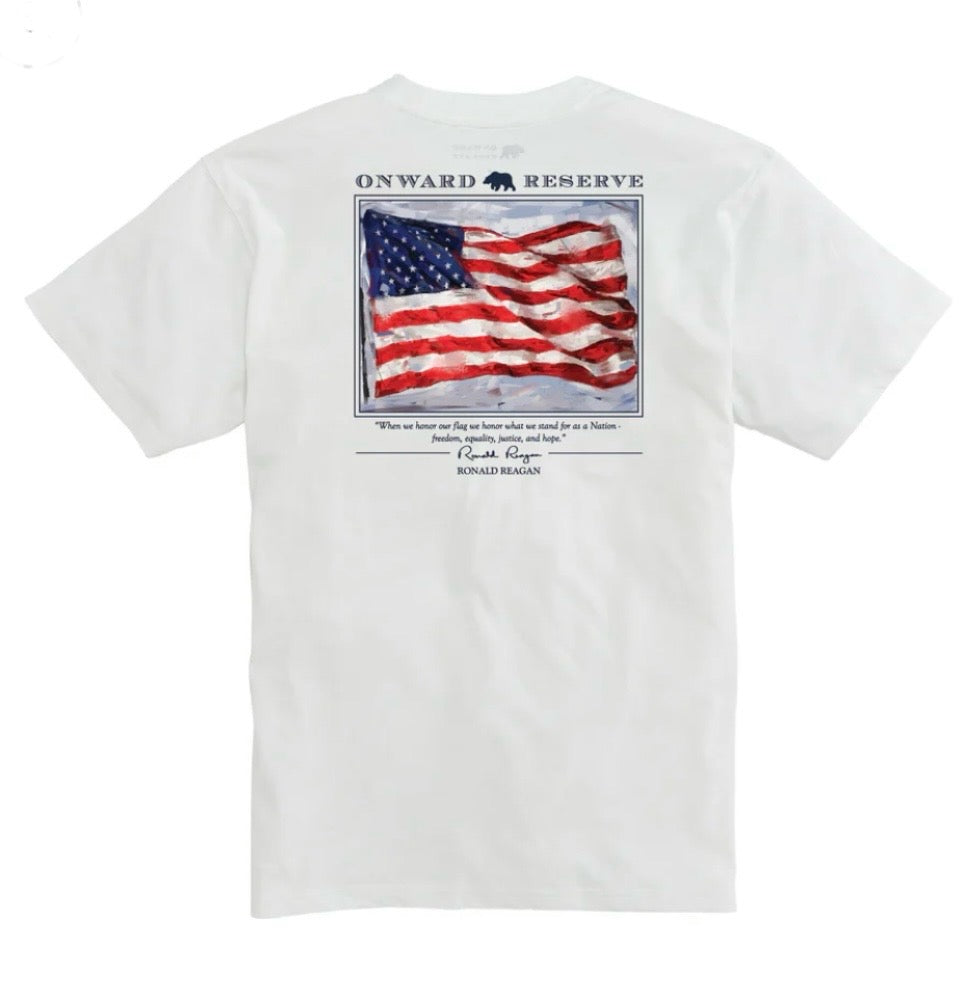 old glory tee, white | onward reserve