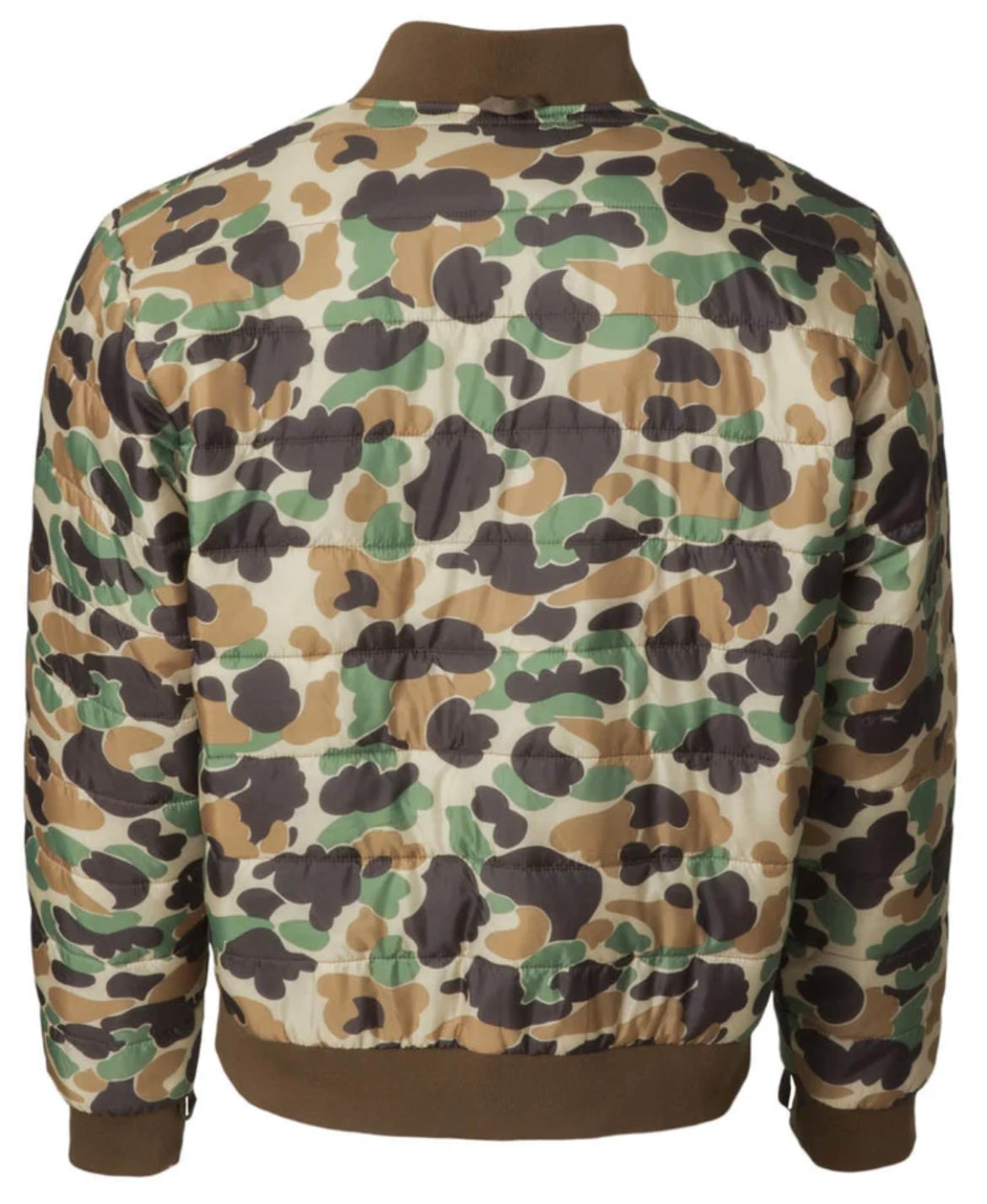quilted top gunner jacket, old school camo | Avery