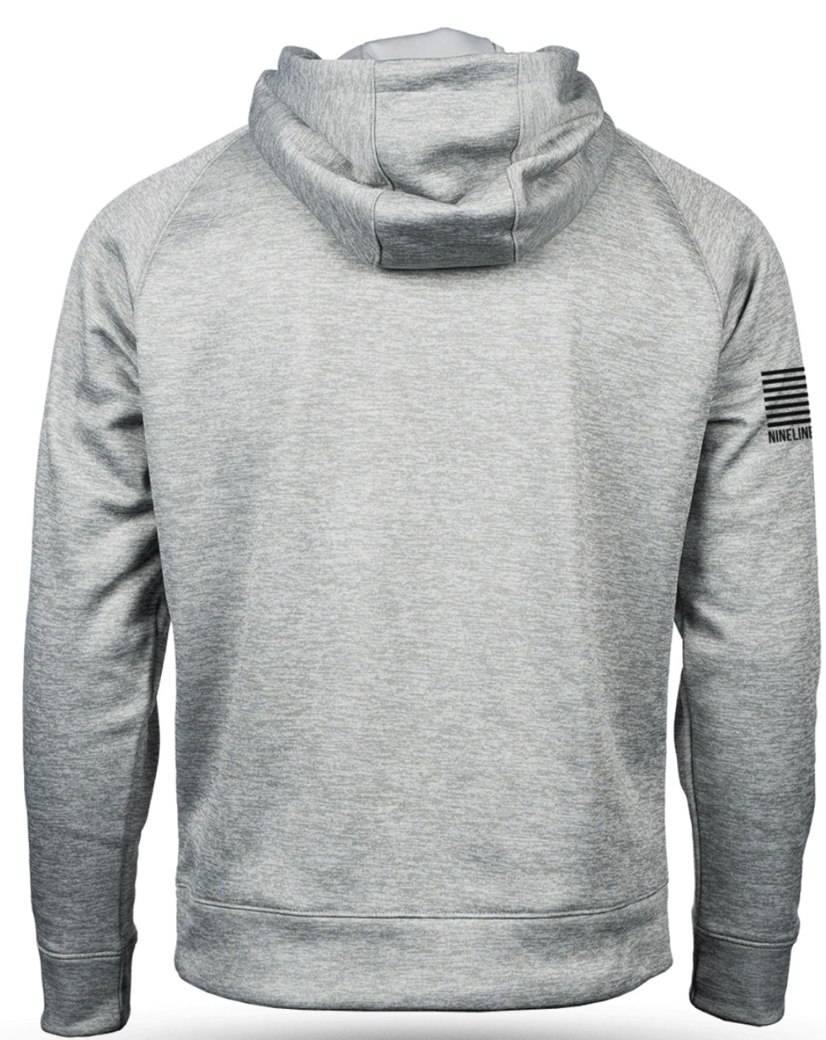raglan tailgater hoodie brave, heather grey | nine line