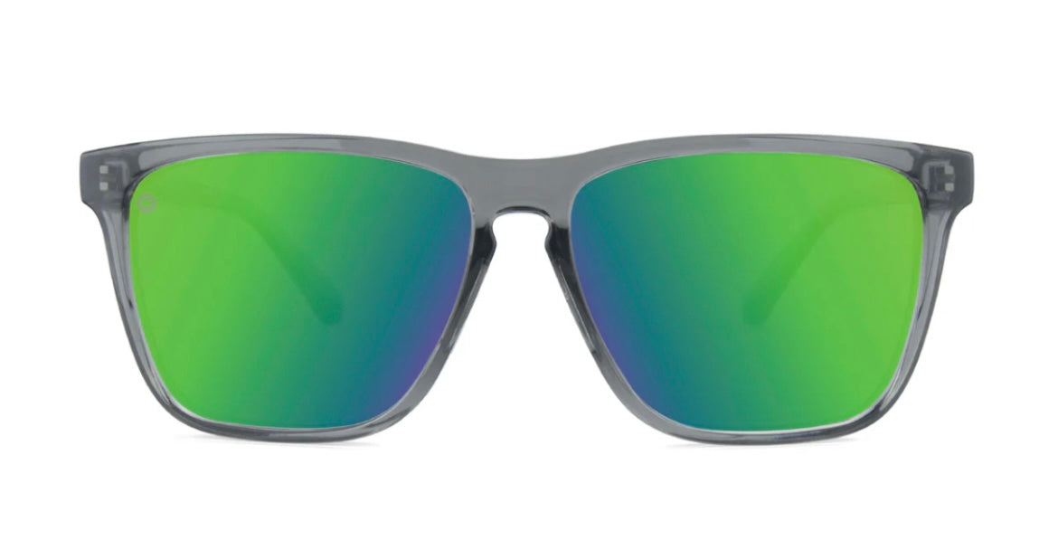 clear grey / green moonshine sunglasses | knockaround