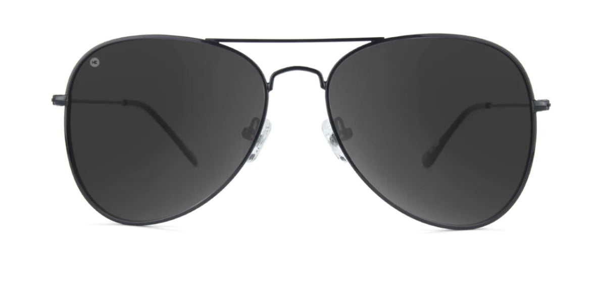 black / smoke mile highs sunglasses | knockaround