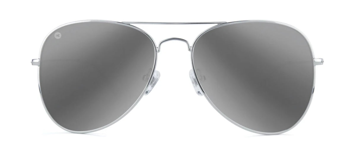 silver / silver smoke mile highs sunglasses | knockaround