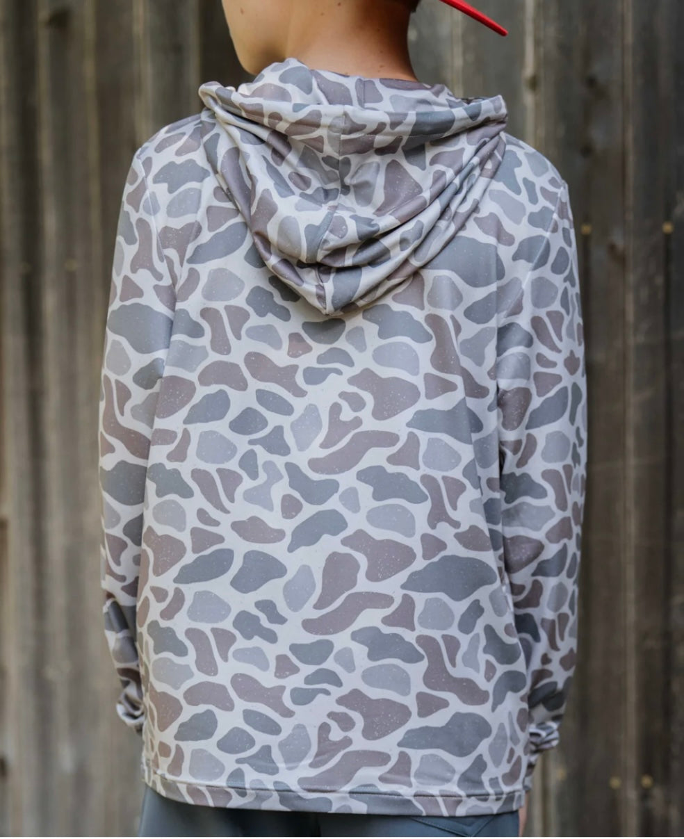 youth hoodie, classic deer camo | burlebo