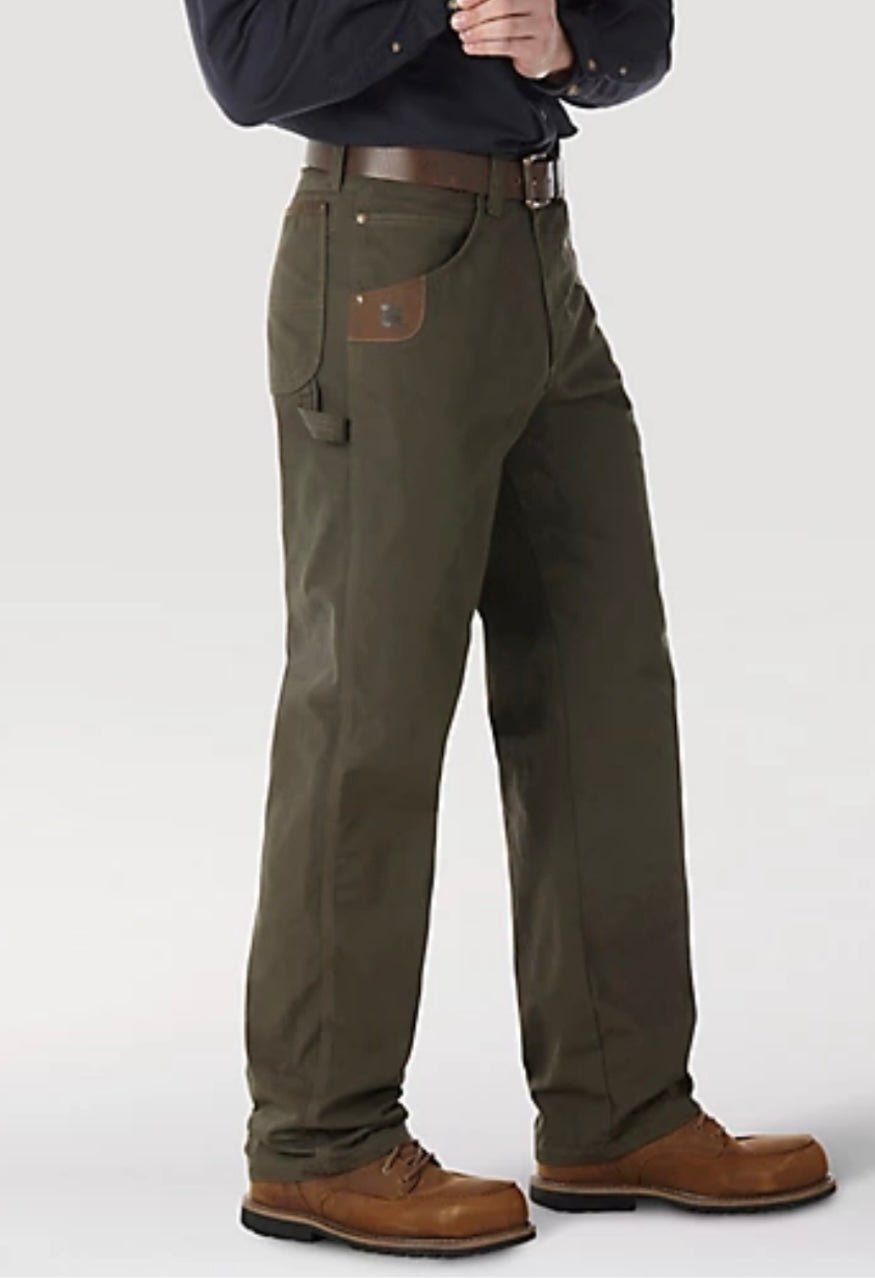 riggs workwear carpenter jean, loden | wrangler