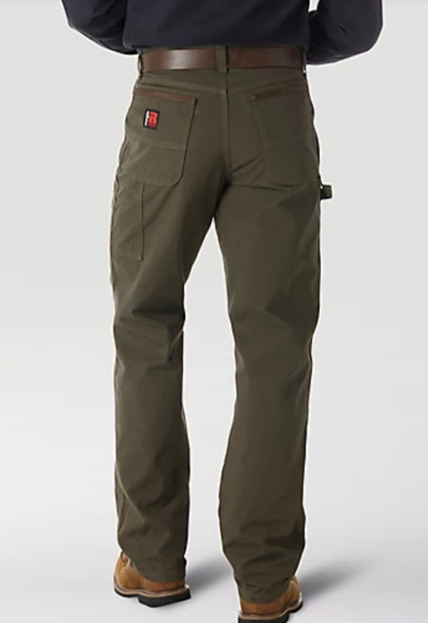 riggs workwear carpenter jean, loden | wrangler