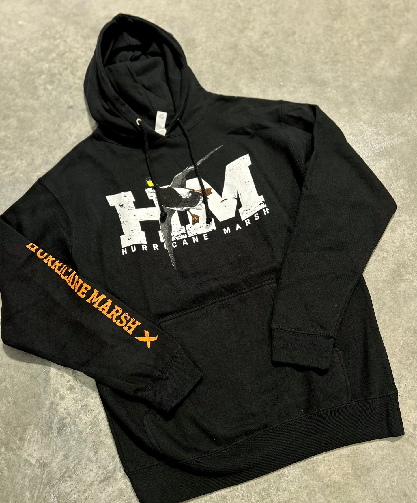 red leg black cotton hoodie | hurricane marsh