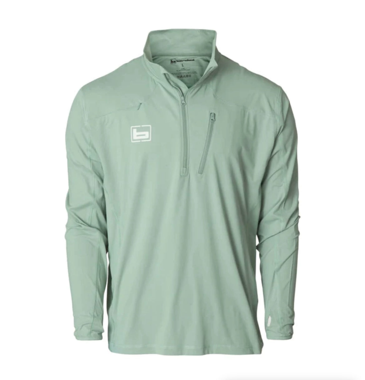 performance adventure 1/4 zip, light green | banded