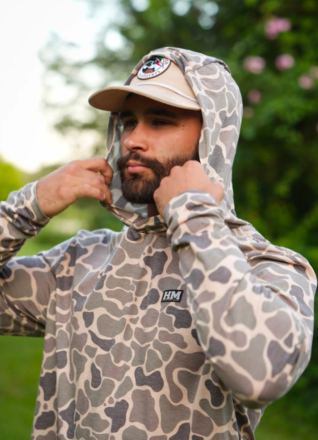 the midwest marsh camo performance hoodie | hurricane marsh