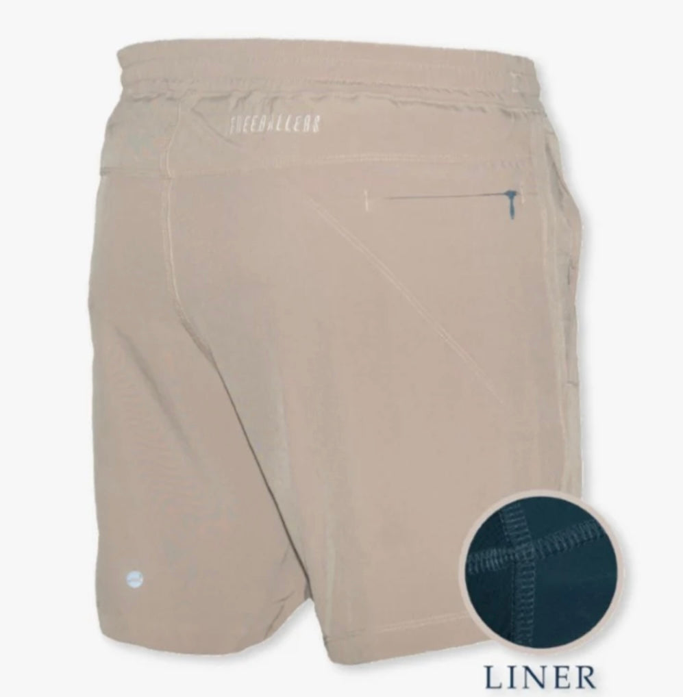 khaki freeballers - sport shorts