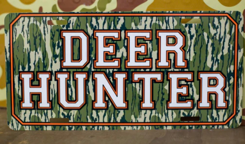 deer hunter license plate