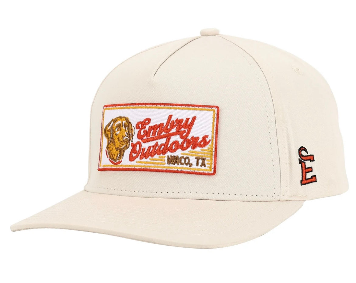 cream lab patch hat | embry outdoors
