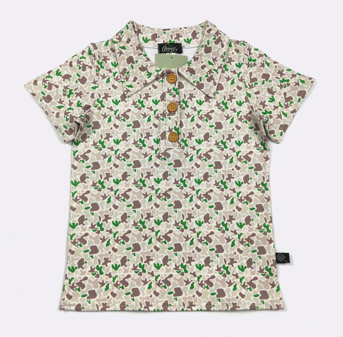 boys' trailside camo polo