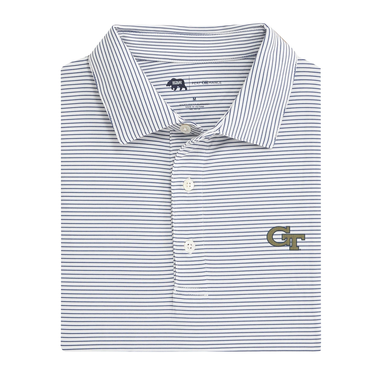 georgia tech GT birdie stripe polo | onward reserve