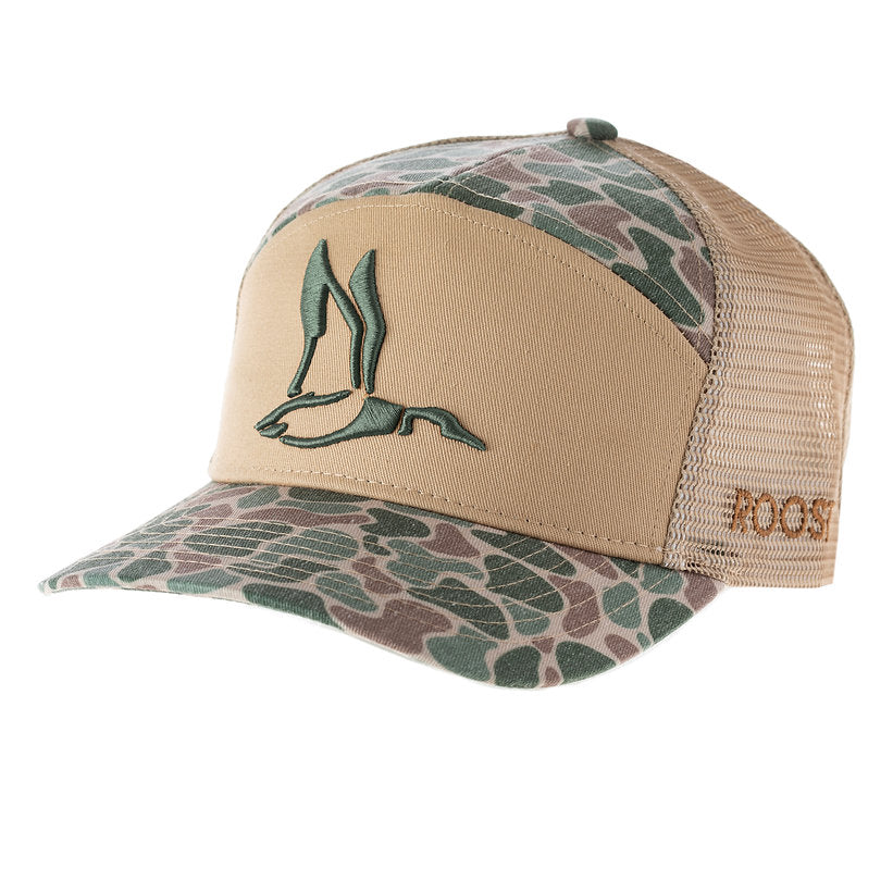 roost 7-panel 3D puff duck logo
