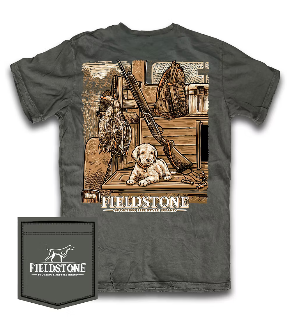 puppy in truck | fieldstone