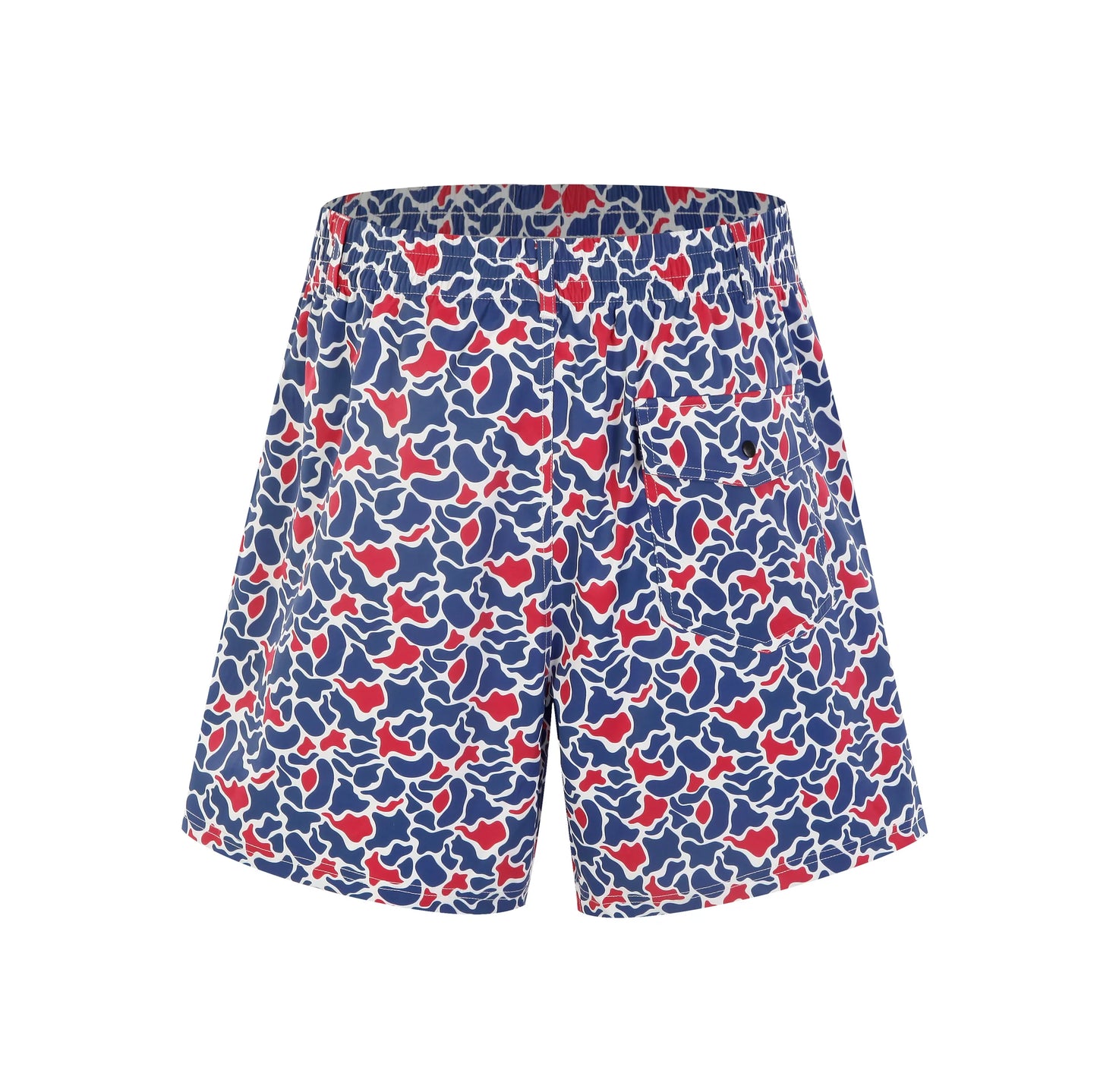 red white and blue old school shorts