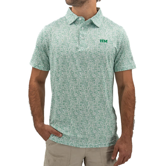 performance polo, field & feather | hurricane marsh