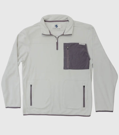 all prep fleece pullover, grey | southern proper