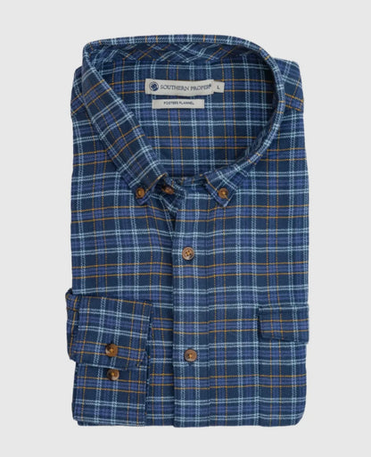 southern flannel fosters, navy | southern proper