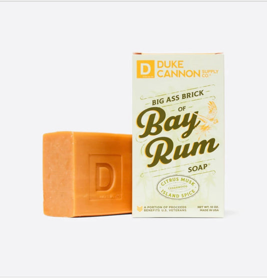 big ass brick of soap, bay rum | duke cannon