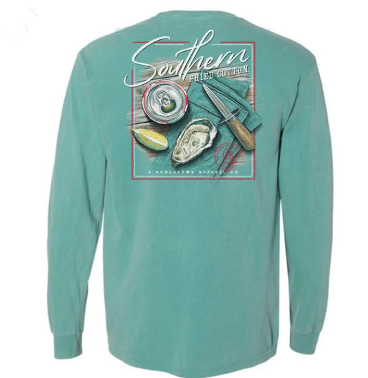long sleeve oyster roast | southern fried cotton
