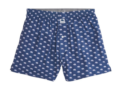 bear logo performance boxers, blue indigo | onward reserve