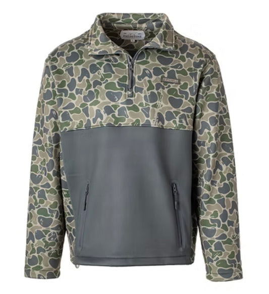 backwoods camo quarter zip fleece | fieldstone