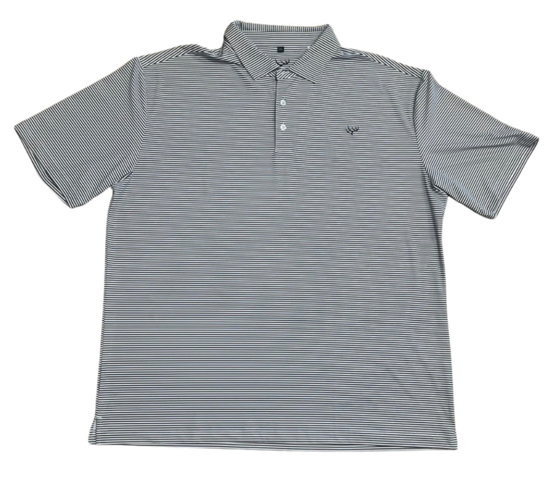 HtH performance polo, charcoal/white | hunt to harvest