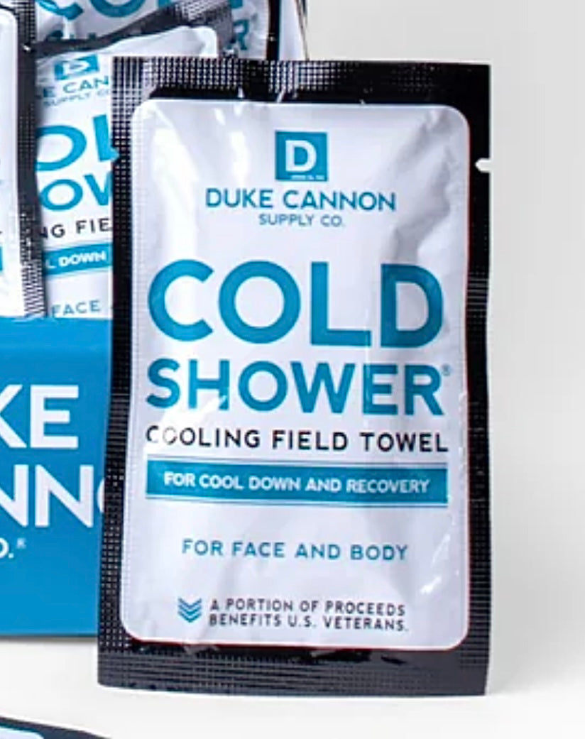 cold shower cooling field towels | duke cannon