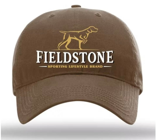 waxed cotton cap, brown | fieldstone