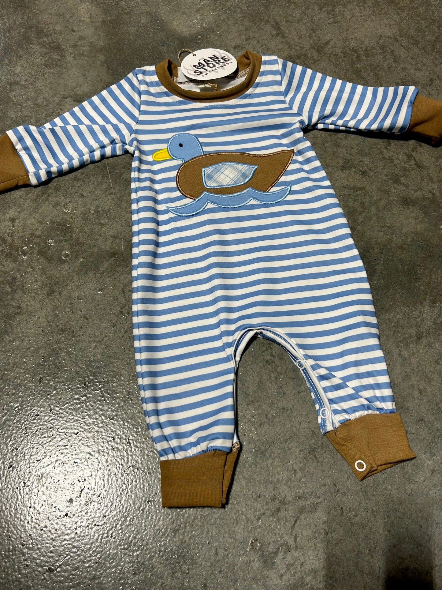 duck applique romper