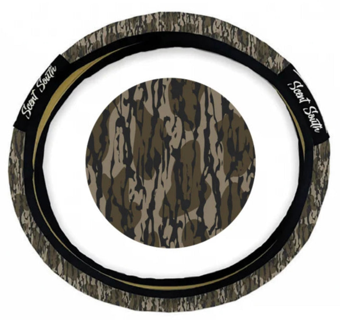lowland camo steering wheel cover | scent south