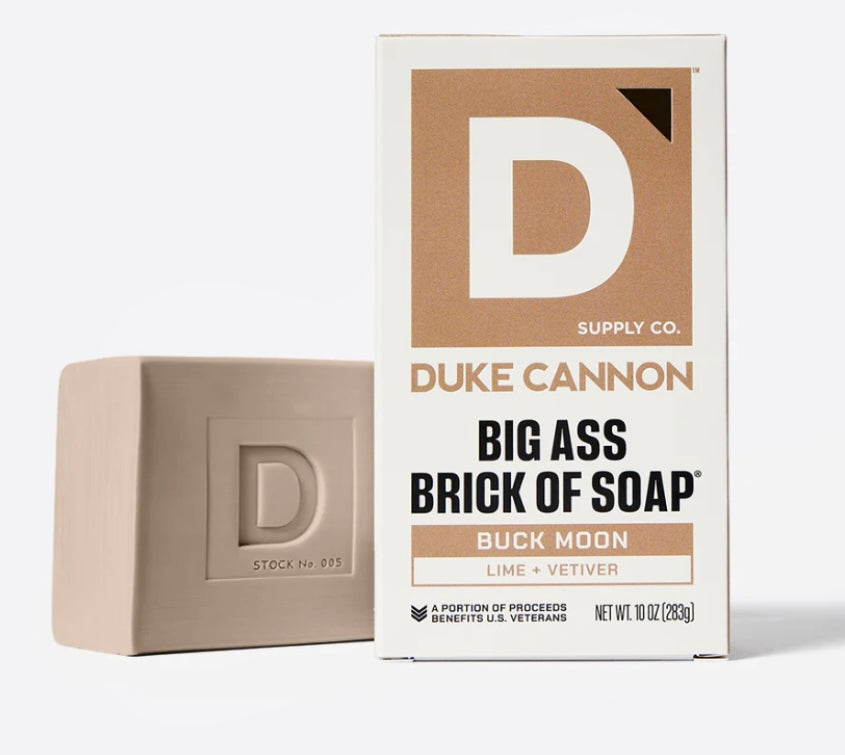 big ass brick of soap, buck moon | duke cannon