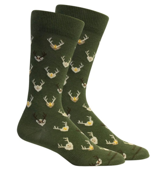 eli socks, sage | brown dog