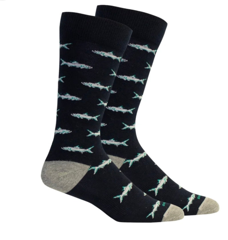 fort myers socks, navy | brown dog