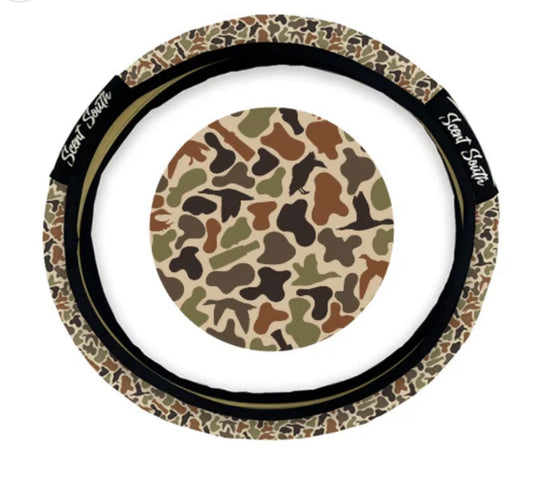 duck camo steering wheel cover