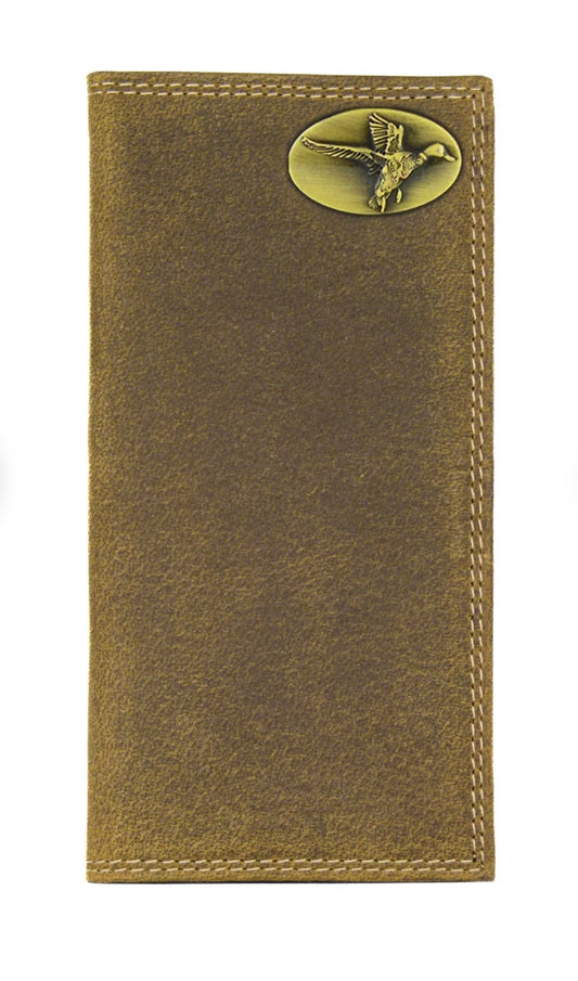 mallard vintage tan leather secretary wallet | zeppro
