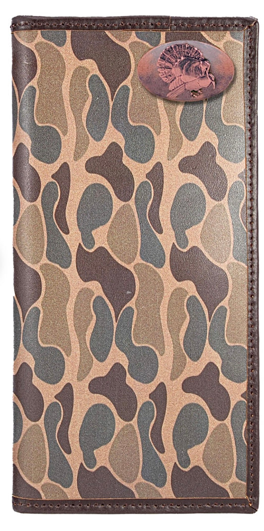 turkey secretary old school camo wallet | zeppro